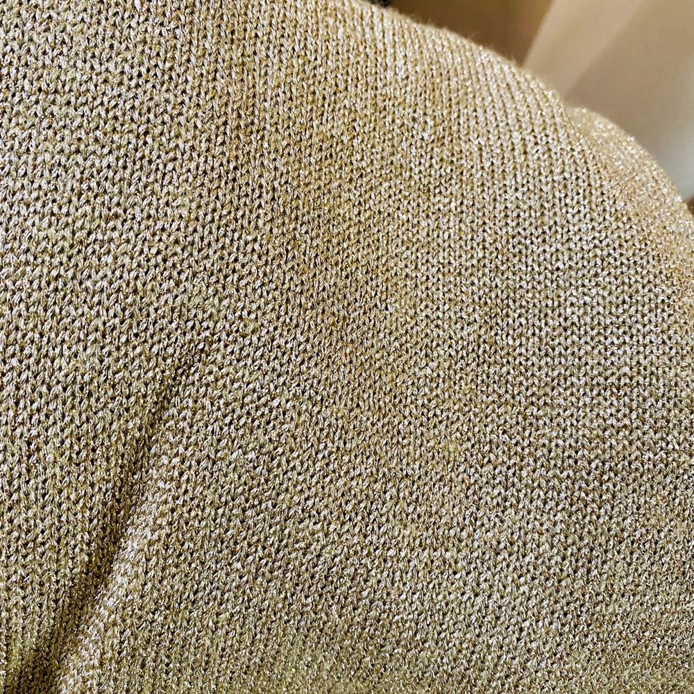 Vintage CACHÉ beautiful, gold sweater like new - Picture 14 of 15